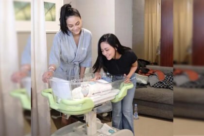 rachel vennya jenguk baby andrew di rumah sakit